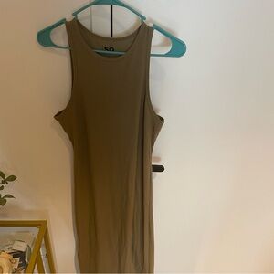 Khaki Maxi Dress